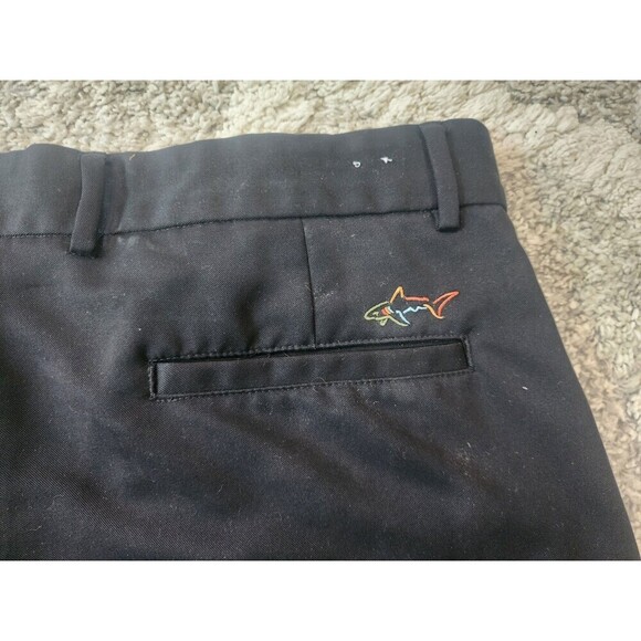 Men's Greg Norman for Tasso Elba Golf Shorts Deep Black Size 34 - Picture 6 of 6